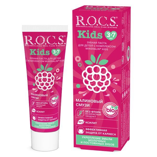 фото упаковки ROCS Teens Зубная паста для детей от 3 до 7 лет