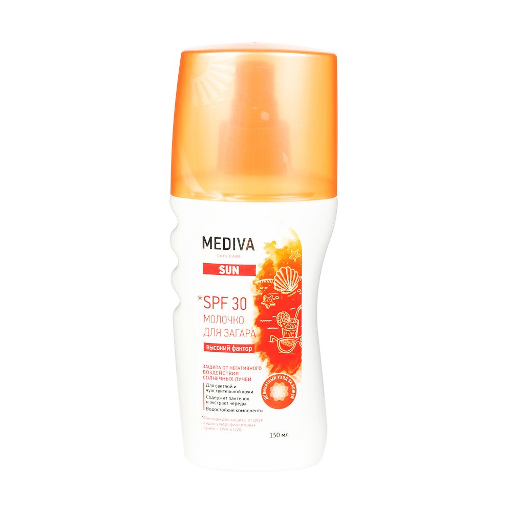 фото упаковки Mediva Sun Молочко для загара spf-30