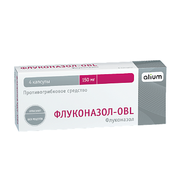 Флуконазол-OBL, 150 мг, капсулы, 4 шт.