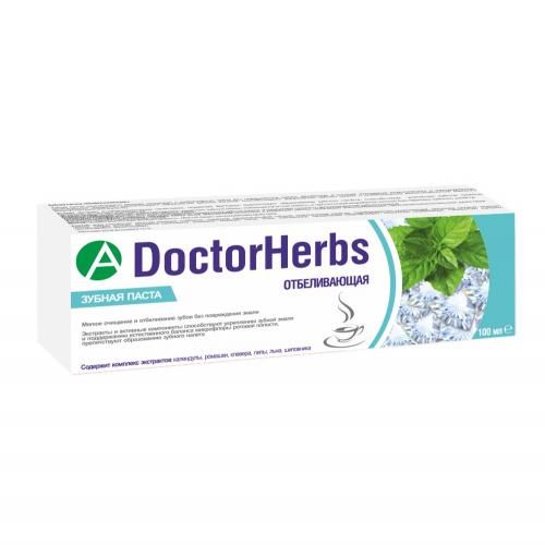 фото упаковки DoctorHerbs Зубная паста Отбеливающая