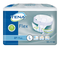 Подгузники для взрослых Tena Flex Plus, Large L (3), 83-120 см, 6 капель, 30 шт.