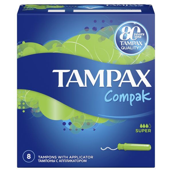 фото упаковки Tampax Compak super тампоны с аппликатором