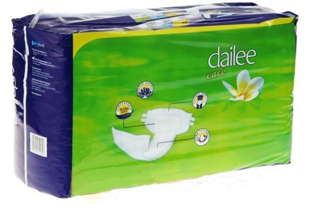 фото упаковки Dailee Care Super Medium подгузники для взрослых