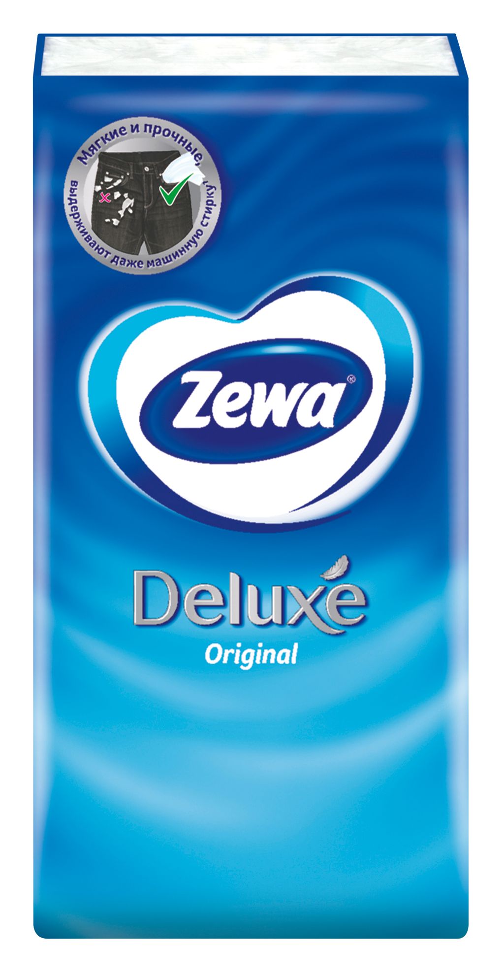 Zewa Deluxe платки носовые бумажные, 10х10, платочки, 100 шт.