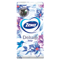 Zewa Deluxe Design платки носовые бумажные, 10х10, платочки, 100 шт.