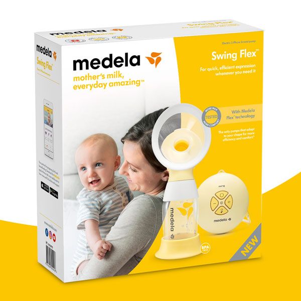 Medela Молокоотсос электронный двухфазный Swing Flex, молокоотсос электрический, 1 шт.