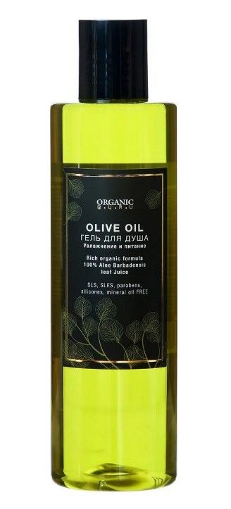 фото упаковки Organic Guru Olive oil Гель для душа Увлажнение и питание