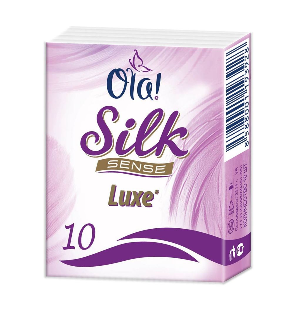 фото упаковки Ola! Silk Sense платки носовые бумажные Compact