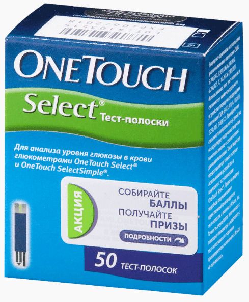 фото упаковки Тест-полоски OneTouch Select