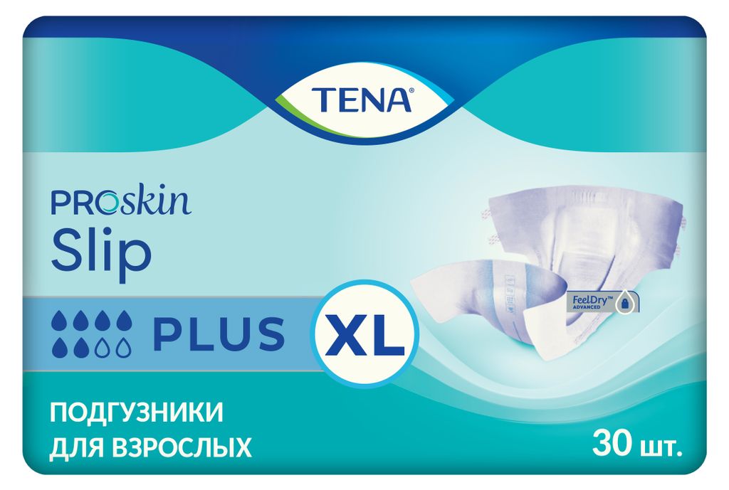 фото упаковки Подгузники для взрослых Tena Slip Plus Дышащие
