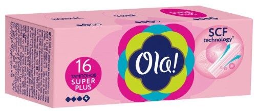 фото упаковки Ola! Tampons Super Plus тампоны Шелковистая поверхность