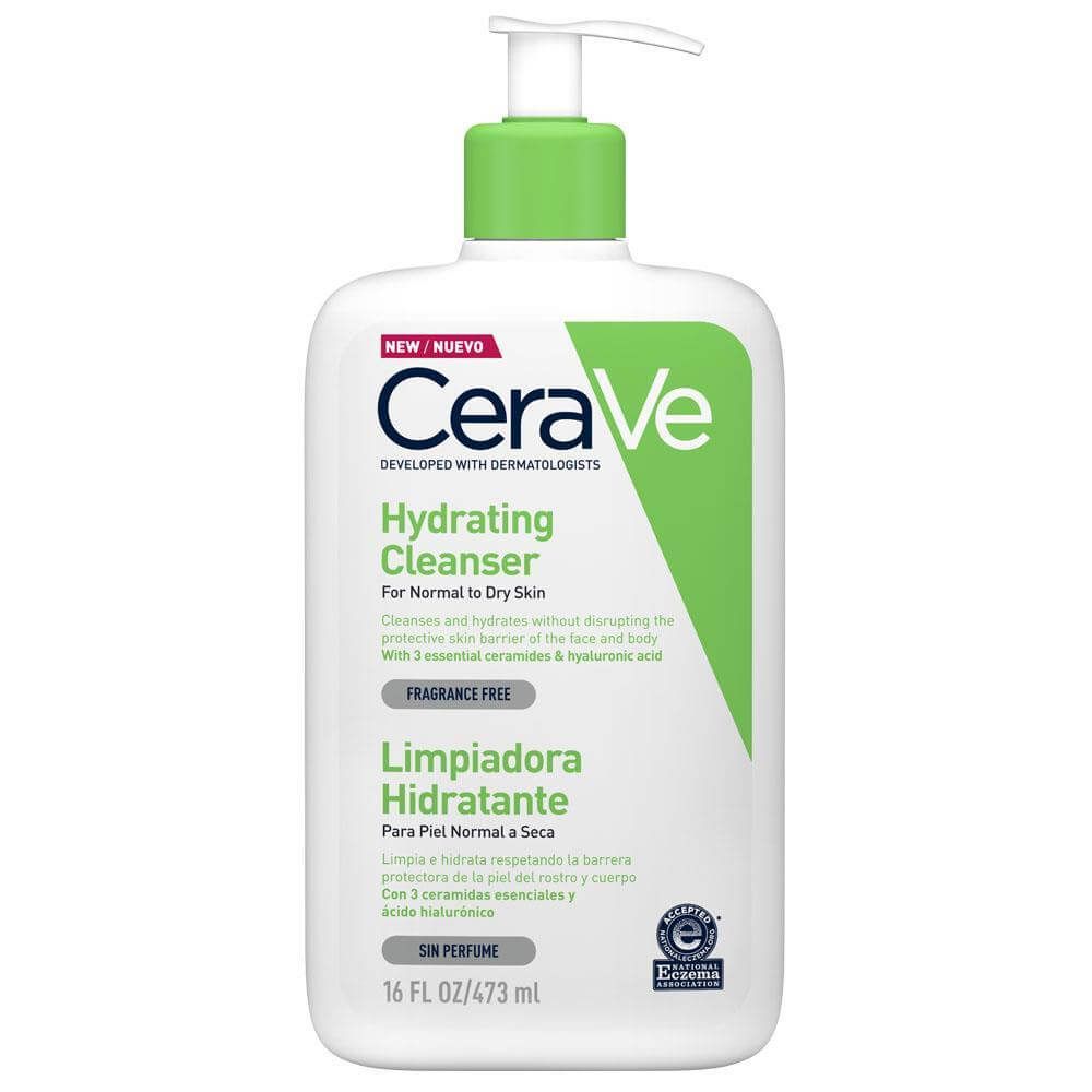 CeraVe Увлажняющий очищающий крем-гель для лица и тела, крем-гель, для нормальной и сухой кожи, 473 мл, 1 шт.