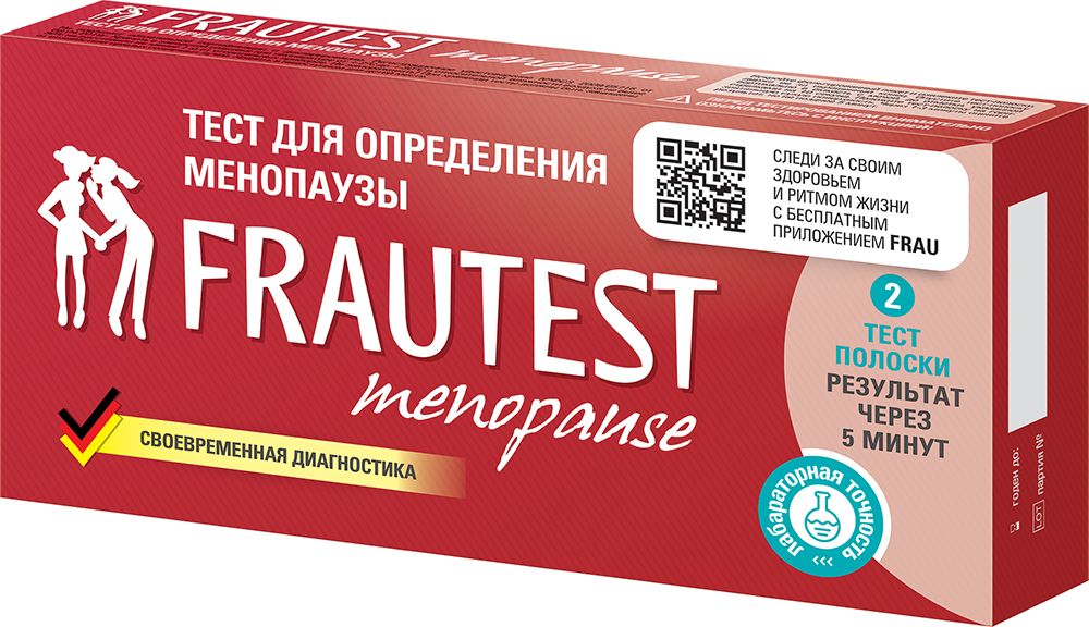 фото упаковки Frautest Menopause тест для определения менопаузы