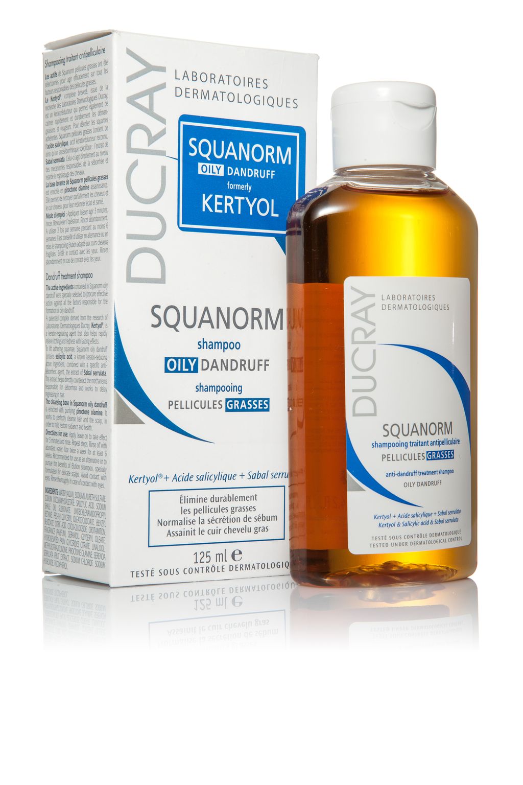 фото упаковки Ducray Squanorm шампунь от жирной перхоти