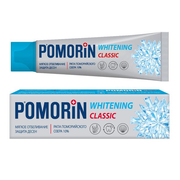 фото упаковки Pomorin Classic Мягкое отбеливание Зубная паста