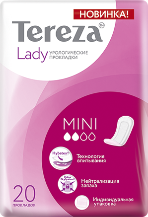 фото упаковки TerezaLady Mini прокладки урологические