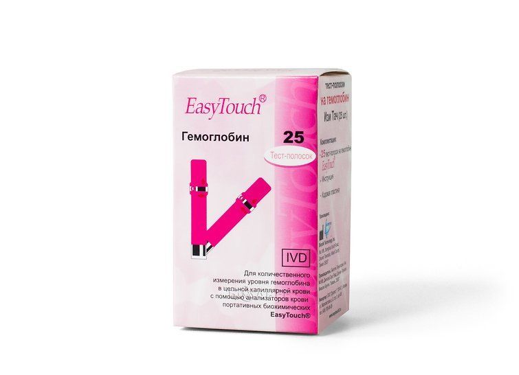 фото упаковки Тест-полоски EasyTouch на гемоглобин