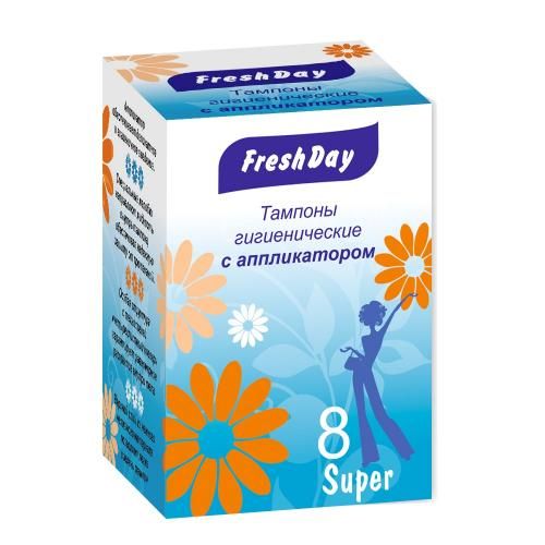 фото упаковки FreshDay Тампоны с аппликатором Супер