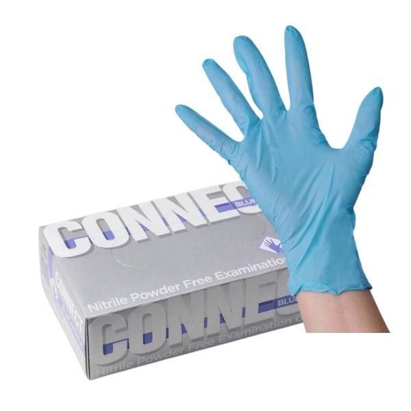 фото упаковки Перчатки смотровые Connect Blue Nitrile нитриловые