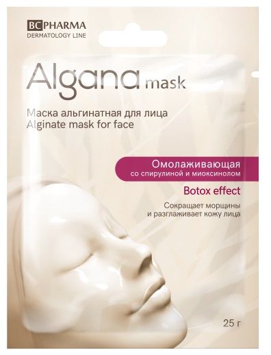 фото упаковки Algana Маска для лица альгинатная омолаживающая со спирулиной