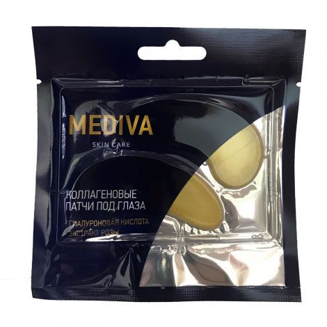 фото упаковки Mediva Патчи коллагеновые под глаза экстракт розы