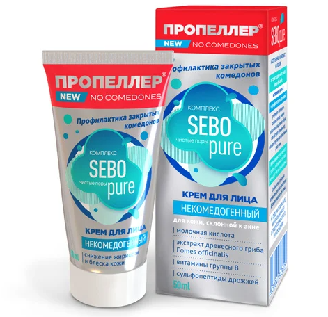 фото упаковки Пропеллер Sebo Pure Крем для лица некомедогенный