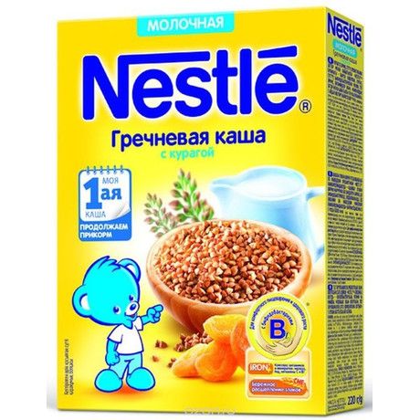 фото упаковки Nestle Каша молочная гречневая курага