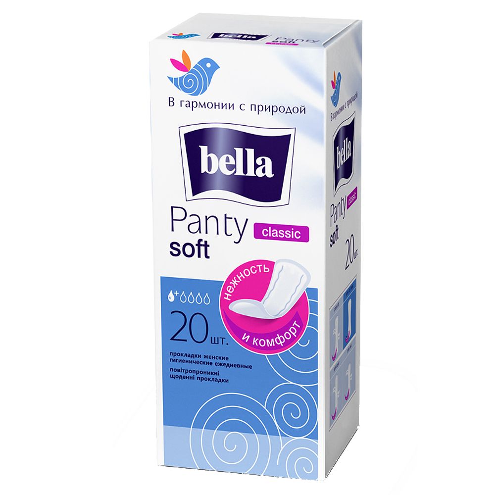 фото упаковки Bella panty soft classic прокладки ежедневные