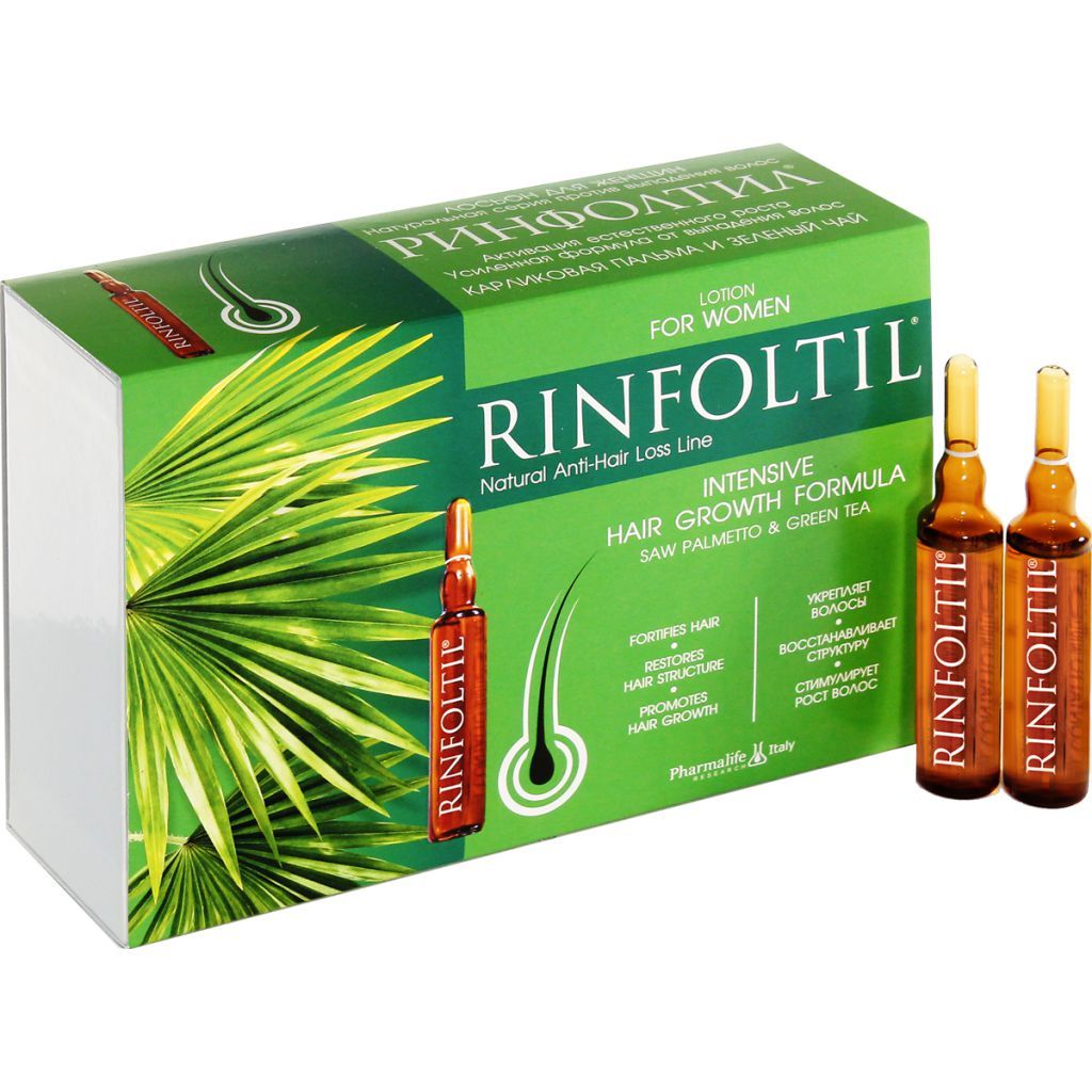 фото упаковки Rinfoltil Лосьон Усиленная формула от выпадения волос для женщин