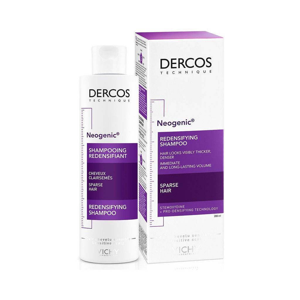фото упаковки Vichy Dercos Neogenic шампунь для повышения густоты волос