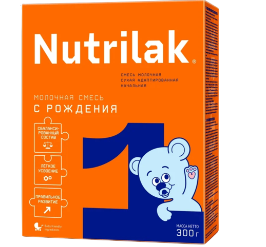 фото упаковки Nutrilak 1 Смесь сухая молочная адаптированная 0-6 мес