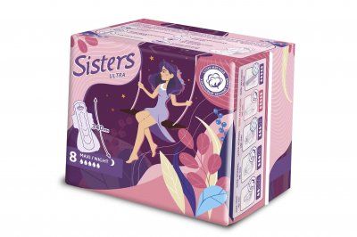 фото упаковки Sisters Ultra Maxi прокладки женские гигиенические