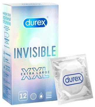 фото упаковки Презервативы Durex Invisible XXL