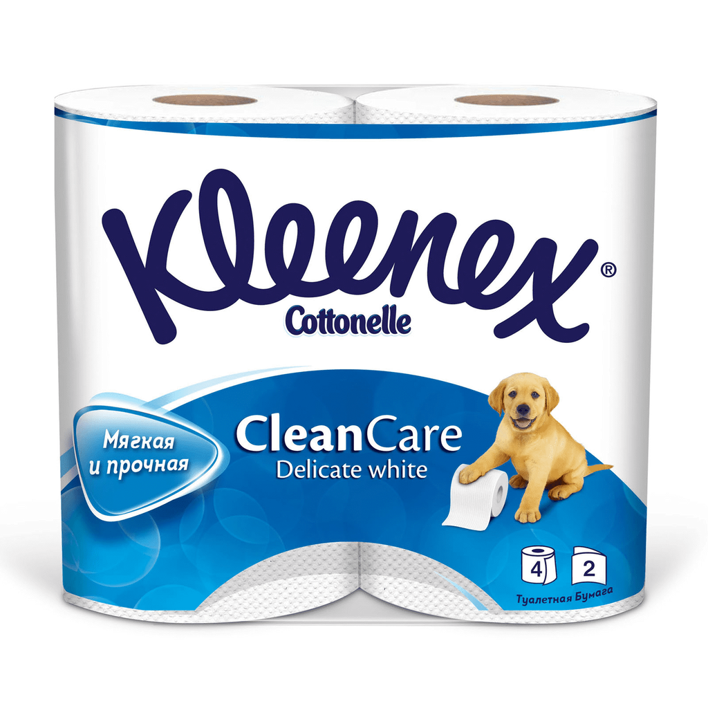 фото упаковки Kleenex Clean Care Delicate Туалетная бумага