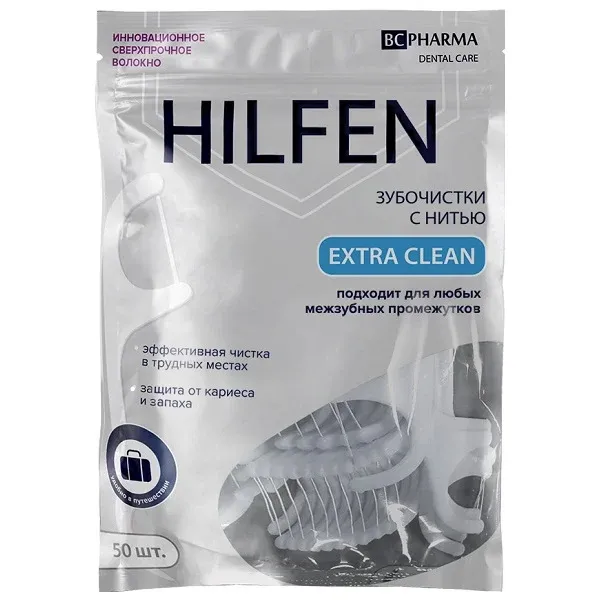 фото упаковки Hilfen Зубочистки с нитью