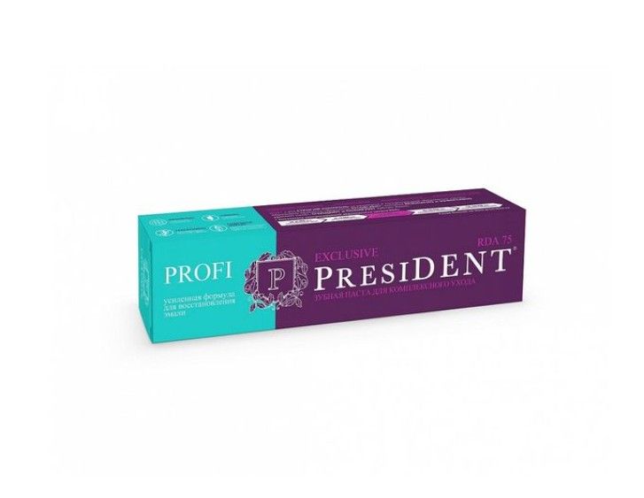 PresiDent Profi Exclusive зубная паста 75 RDA, паста зубная, 50 мл, 1 шт.