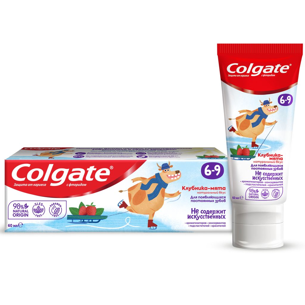 фото упаковки Colgate Паста зубная детская от 6 до 9 лет с фторидом