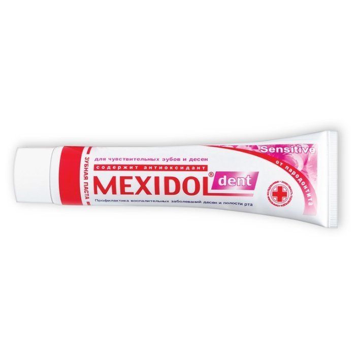 фото упаковки Mexidol dent Sensitive Зубная паста