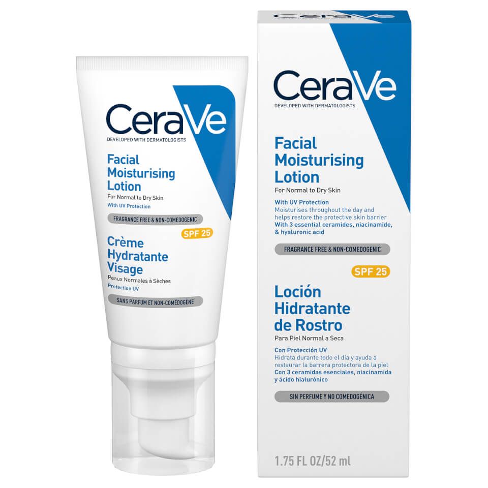 CeraVe Лосьон увлажняющий для кожи лица и тела SPF 25, с УФ-фильтрами, 52 г, 1 шт.
