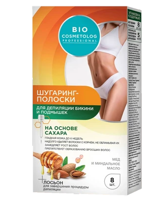 фото упаковки Bio Cosmetolog Шугаринг-полоски для бикини и подмышек