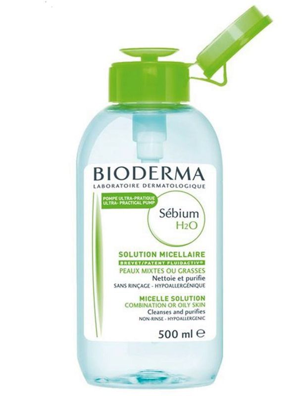 Bioderma Sebium H2O Мицеллярная вода, мицеллярная вода, для жирной кожи, 500 мл, 1 шт.