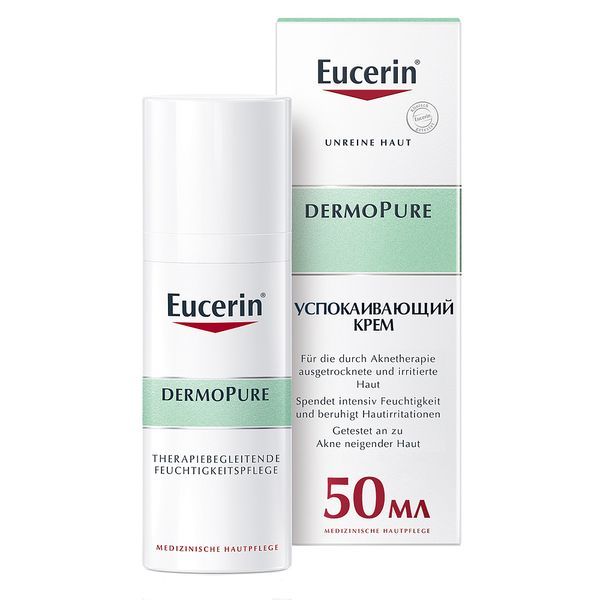 фото упаковки Eucerin DermoPure крем для лица успокаивающий
