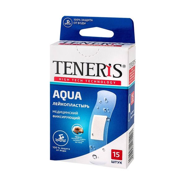фото упаковки Teneris aqua лейкопластырь бактерицидный