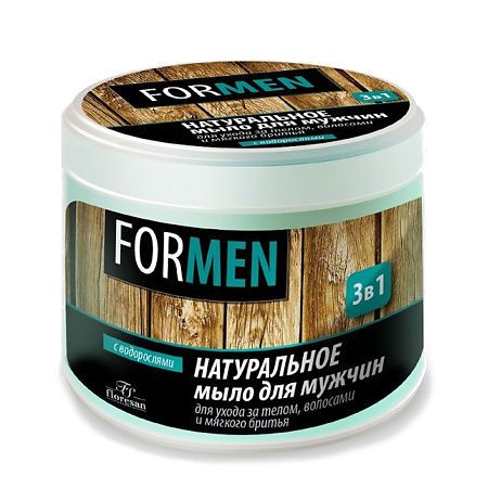 фото упаковки Floresan Натуральное мыло для мужчин 3в1