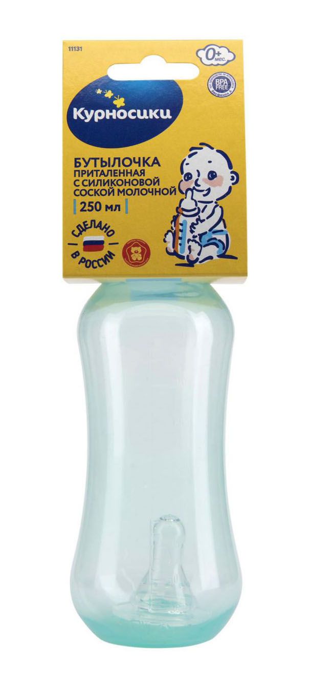 фото упаковки Курносики бутылочка с силиконовой соской 0+