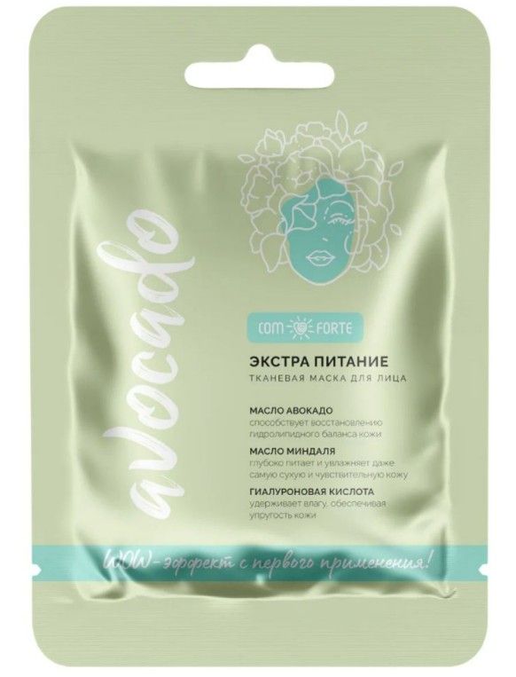 фото упаковки ComForte Тканевая маска для лица Экстра питание