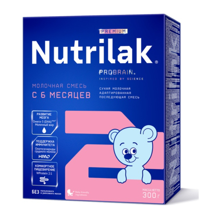 фото упаковки Nutrilak Premium 2 Смесь молочная 6-12 мес