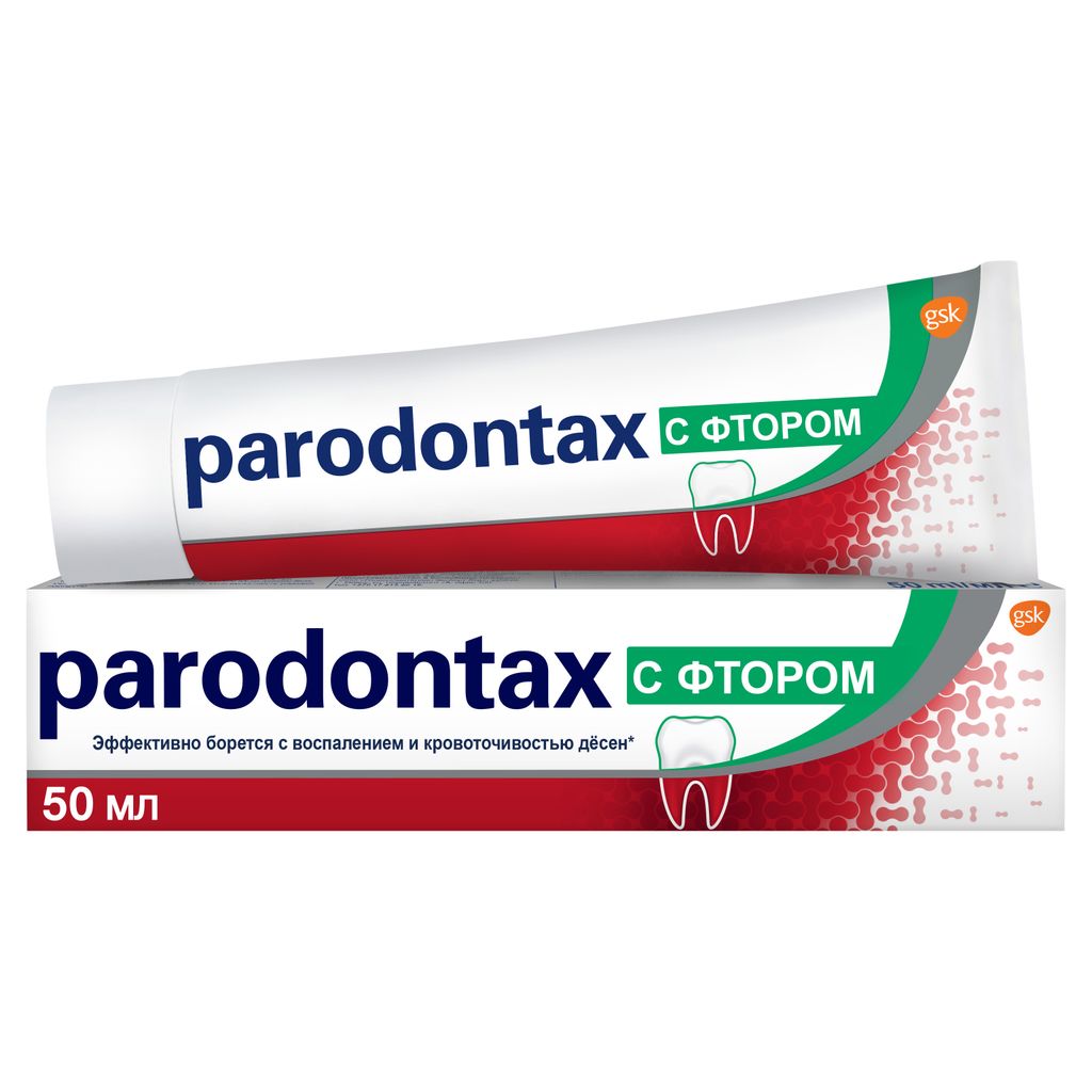 фото упаковки Parodontax зубная паста с фтором