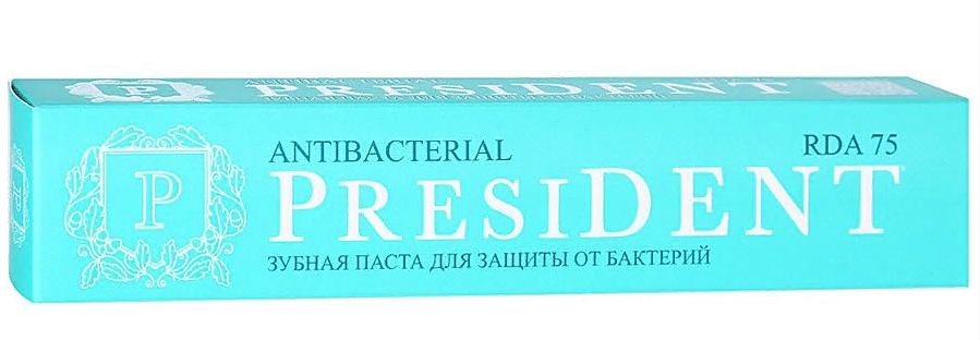 фото упаковки PresiDent Antibacterial зубная паста