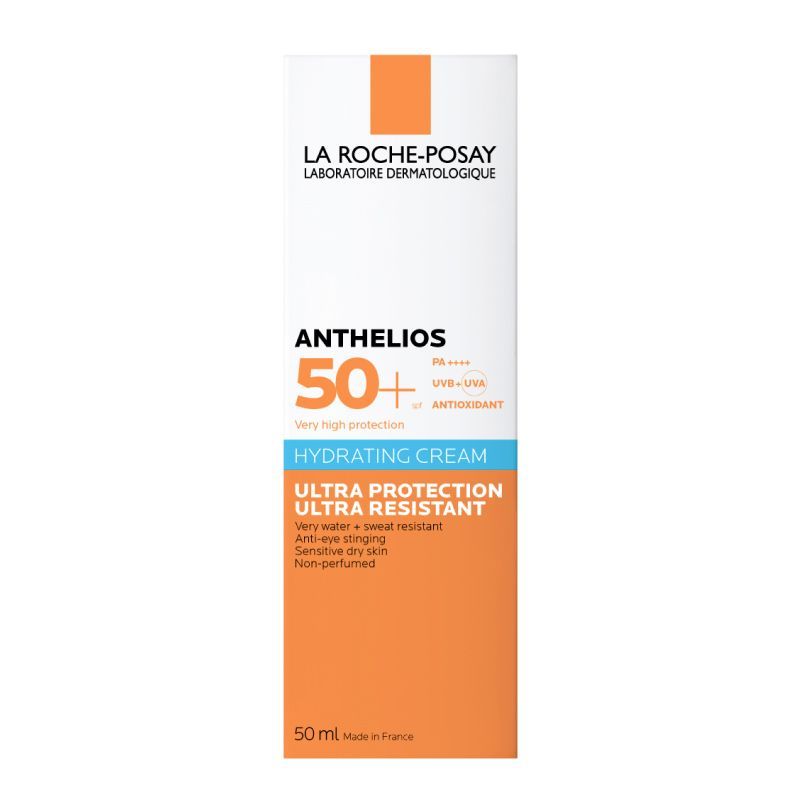 La Roche-Posay Anthelios SPF50+ крем увлажняющий солнцезащитный, крем, для нормальной и сухой кожи, 50 мл, 1 шт.